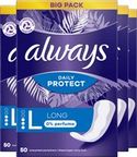 Always Daily Protect - Long - 0% Parfum - Inlegkruisjes 4 x 50 Stuks