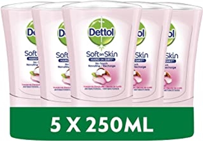 Dettol Handzeep No Touch Navulling Galamboter 5 x 250 ml 