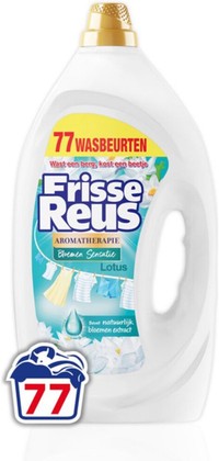 Frisse Reus Lotus vloeibare gel wasmiddel voor Witte was - 77 wasbeurten