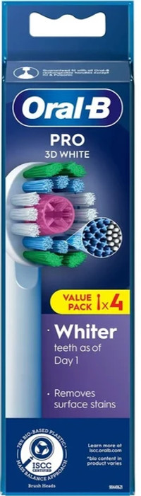 Oral-B Pro 3D White opzetborstels - 4 stuks