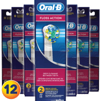 Oral-B Floss Action opzetborstels - 12 stuks