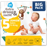 Albert Heijn Extra Droog & Zacht luiers maat 5 - 38 stuks