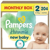 Pampers Harmonie luiers maat 2 - 204 stuks