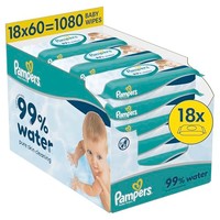 Pampers Harmonie Aqua 99% Water babydoekjes - 1080 stuks