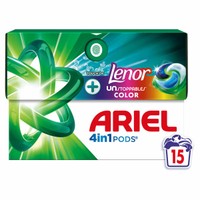 Ariel 4in1 Unstoppables Touch of Lenor wascapsules - 15 wasbeurten