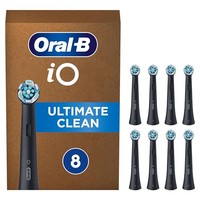 Oral-B iO Ultimate Clean zwarte opzetborstels - 8 stuks