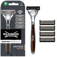 Wilkinson Quattro Titanium scheersysteem + 4 navulmesjes