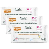 Naty parfumvrij 98% water babydoekjes - 168 stuks