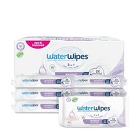 WaterWipes Soothing Wipes, verzachtende doekjes, 360 stuks (verpakking van 6), 3-in-1: reinigt, verzorgt, kalmeert, 99% water met plantaardig extract, geurloze babydoekjes