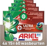 Ariel 4 in 1 Ultra vlekverwijderende wascapsules - 60 wasbeurten