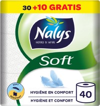 Nalys Soft Bamboo toiletpapier 2-laags - 40 rollen