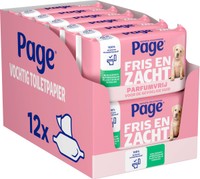 Page Sensitive fris en zacht parfumvrij vochtig toiletpapier - 456 vellen