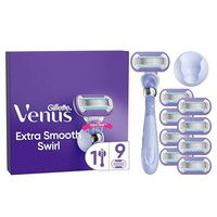 Gillette Venus Extra Smooth Swirl scheersysteem + 9 navulmesjes