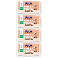 Page vochtig toiletpapier met sheaboter - 4 vellen