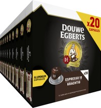 Douwe Egberts Espresso krachtige koffiecups - 200 stuks