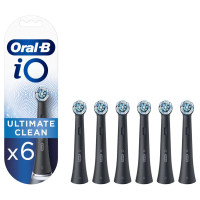 Oral-B iO Ultimate Clean zwarte opzetborstels - 6 stuks