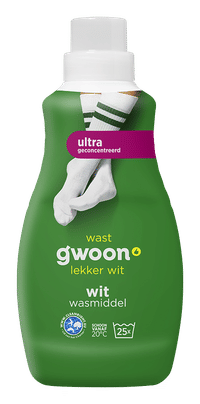 G'woon vloeibaar wasmiddel voor witte was - 25 wasbeurten