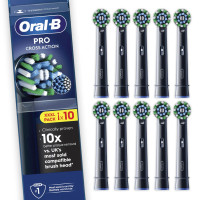 Oral-B CrossAction zwarte opzetborstels - 10 stuks