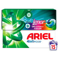Ariel 4in1 Unstoppables Touch of Lenor wascapsules - 15 wasbeurten
