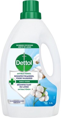 Dettol Antibacterieel Desinfectiemiddel voor wasgoed – Fris – Wastoevoeging – 2,5L