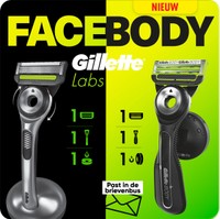 Gillette Labs Face en Body + Intimate scheersysteem + 1 mesje