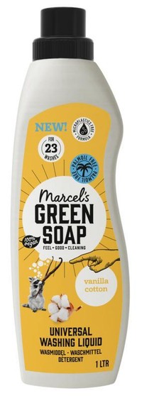 Marcel's Green Soap universeel vanille & katoen wasmiddel - 23 wasbeurten