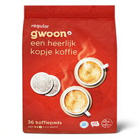 g'woon Regular Roast koffiepads - 36 stuks