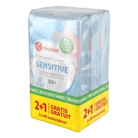 Kruidvat Sensitive plasticvrije babydoekjes - 180 stuks