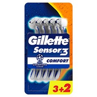 Gillette Sensor3 Comfort Bladbladen voor heren, gebruik en wetta, 5 stuks