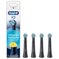 Oral-B iO Ultimate Clean zwarte opzetborstels - 4 stuks
