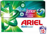 Ariel 4 in 1 Bonte was Lenor wascapsules - 15 wasbeurten