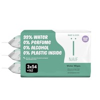 Naïf Plasticvrije babydoekjes - 162 stuks