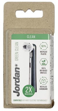 Jordan Green Clean opzetborstels - 2 stuks