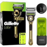 Gillette Labs Gold Travel Set scheersysteem + 1 mesje