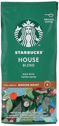Starbucks House Blend medium gebrande gemalen koffie - 200 gram