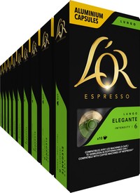 L'OR Lungo Elegante koffiecups - 100 stuks