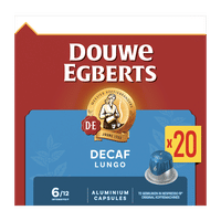 Douwe Egberts Lungo Decaf koffiecups - 20 stuks