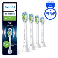 Philips W2 Optimal White opzetborstels - 4 stuks