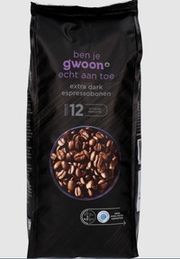 g'woon Espresso Extra Donker koffiebonen - 1000 gram
