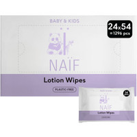Naïf plasticvrije lotionbabydoekjes - 1296 stuks