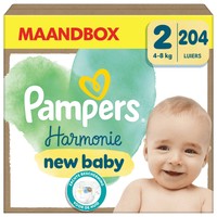 Pampers Harmonie luiers maat 2 - 204 stuks