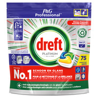 Dreft Platinum Lemon All in 1 - 75 vaatwastabletten