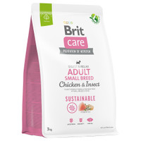 Brit Care Dog duurzame hondenbrokken voor volwassen kleine rassen, kip & insecten - 3 kg