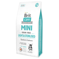 Brit Care Mini graanvrij licht & gesteriliseerd hondenbrokken voor volwassen honden - 14 kg