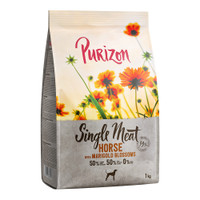 Purizon Single Meat adult paard met zoete aardappel en goudsbloesem hondenbrokken - 1 kg