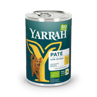 Yarrah Biologisch Paté kip natvoer voor honden - 400 gram