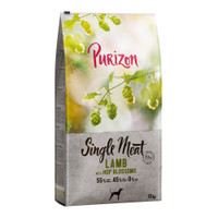 Purizon Single Meat lam met erwten hondenbrokken voor volwassen honden - 24 kg