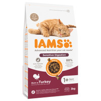 IAMS Sensitive Digestion volwassen & senior kalkoen kattenbrokken - 6 kg