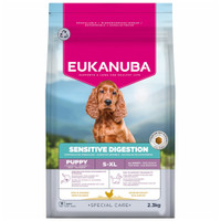 Eukanuba Daily Care Sensitive Digestion Puppy met kip & kalkoen hondenbrokken - 2,3 kg