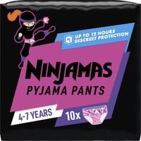 Pampers Ninjamas nachtluiers meisjes 4-7 jaar - 10 stuks